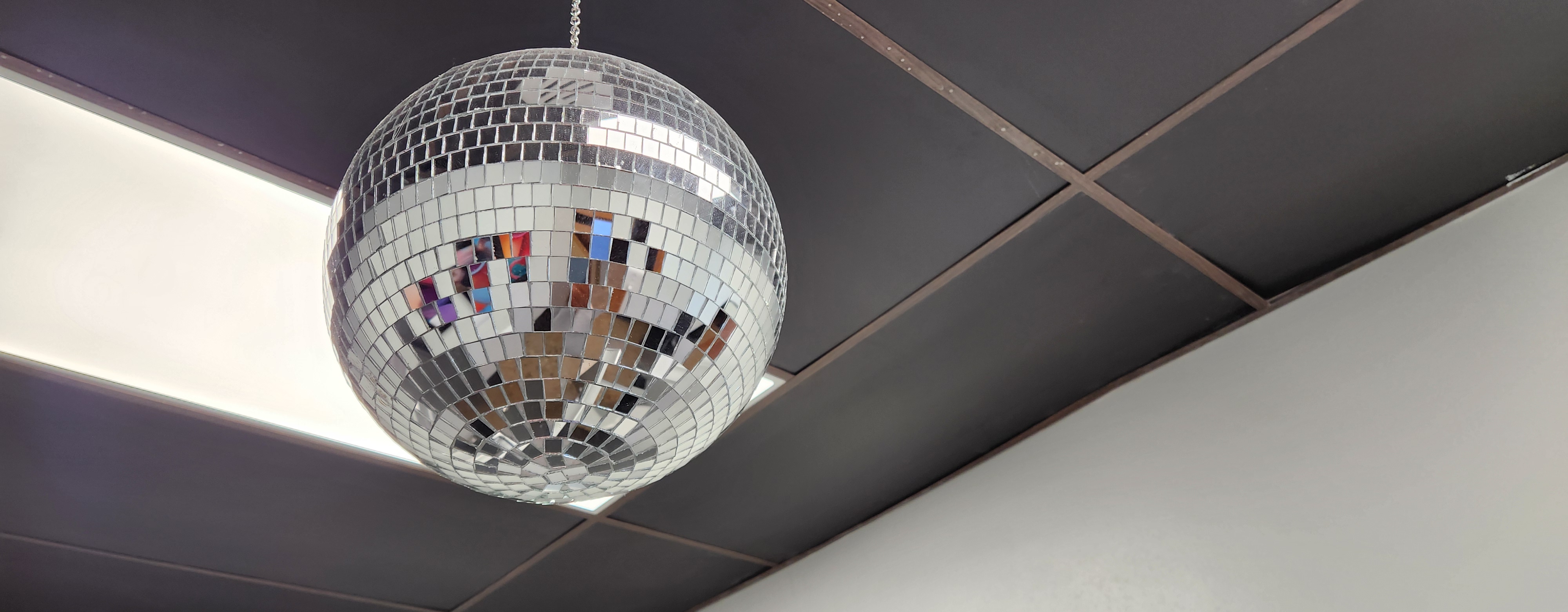 Disco ball detail inside The Back 30
